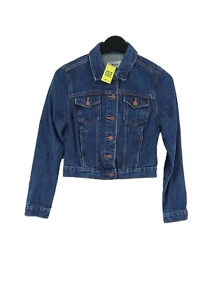 Buy New Look Women's Jacket UK 8 Blue 100% Cotton Bomber Jacket • 8.70£