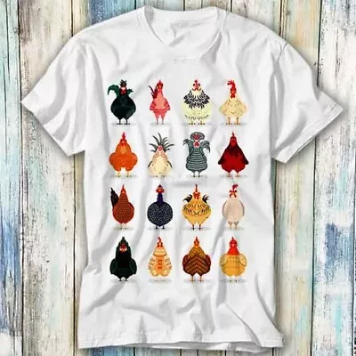 Buy Cute Chicken List Chickens In My Mind Gamer T Shirt Meme Gift Top Tee Unisex 785 • 6.35£