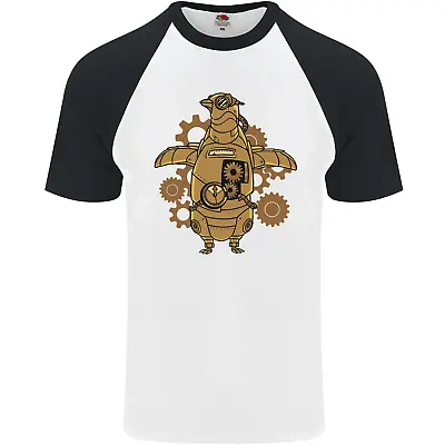 Buy A Steampunk Penguin Mens S/S Baseball T-Shirt • 9.99£