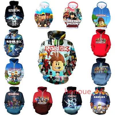 Buy Kids Adult Roblox Game Hoodies Sweatshirt Hooded Top Pullover Jumper Xmas Gifts • 15.99£