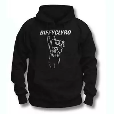 Buy Official Biffy Clyro 'Mon The Biff Overhead Black Hoodie Hooded Sweatshirt • 34.95£