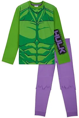 Buy Marvel Boys Pyjamas, Incredible Hulk Pyjamas, Kids Pjs Set, Cotton Kids Clothes • 10.49£