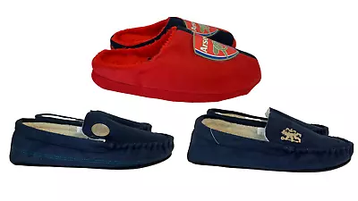 Buy Mens Slippers Arsenal Man City Official Licensed Clearance SOLD 300+ • 10.99£