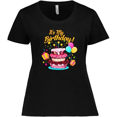 Buy Inktastic It's My Birthday Women's Plus Size T-Shirt Bday Cake Clothing Apparel • 24.08£