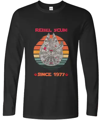 Buy Star Wars Unofficial - 1977 Retro FALCON Rebel Scum LS Shirt  Rebel Alliance NEW • 16.99£