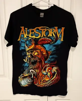 Buy ALESTORM 'Get Drunk Or Die!!!' Graphic Scottish Heavy Metal Band T-Shirt Size M. • 17.70£