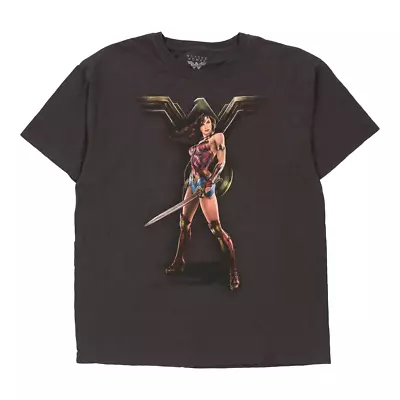 Buy Wonder Woman Unbranded Graphic T-Shirt - Large Grey Cotton • 8.69£