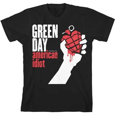 Buy Green Day American Idiot Black T-Shirt Plus Sizing NEW OFFICIAL • 15.19£