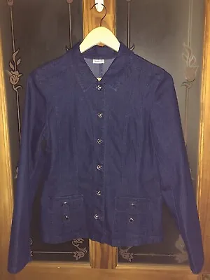 Buy Damart Dark Blue Lightweight Denim Jacket Size 10 • 4£