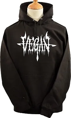 Buy Unisex Hoodie Hoody Death Black Metal Vegan Plant Based Diet Animal Rights  • 34.50£