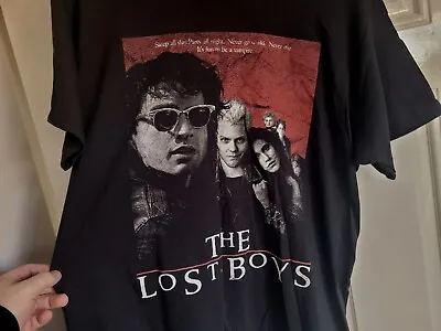 Buy Vintage The Lost Boys Movie Poster T Shirt Gildan Label Size Large • 45.95£