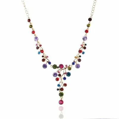 Buy Women Shinny Necklace Colour Choker Natural Boho Jewellery Gypsy Bohemian Gift • 5.49£