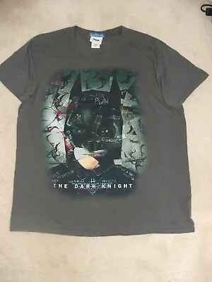Buy Men's Grey Batman The Dark Knight  T-Shirt Size Large Good Condition • 8£