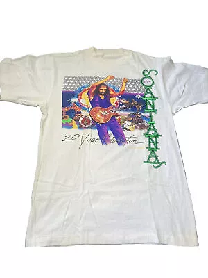Buy Carlos Santana 1988 Super Rare  / Viva Santana 20 Year Concert Tour T-shirt Ec • 331.53£
