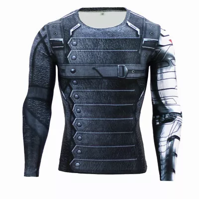 Buy Captain Amercia 2 T-Shirt The Winter Soldier General Printing Cosplay Costume • 29.65£