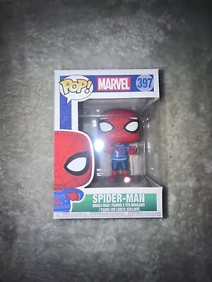 Buy Funko Pop Marvel SpiderMan Spider Man In Christmas Jumper #397  Bobble-Head • 7.60£
