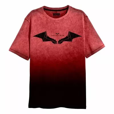 Buy Official DC The Batman - Wings Acid Wash Dip-Dye T-Shirt • 12.99£