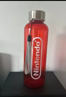 Buy Official Nintendo Merch Plastic Water Bottle Red Transparent • 11.99£