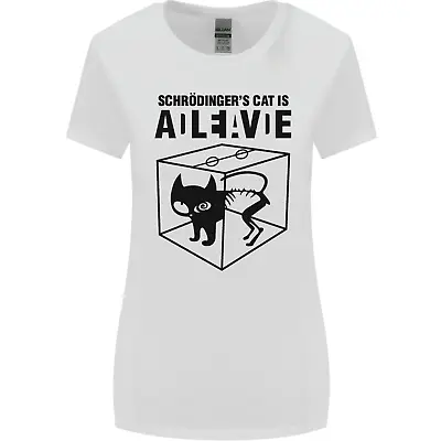 Buy Schrodingers Cat Science Geek Nerd Womens Wider Cut T-Shirt • 9.49£