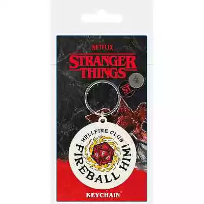 Buy Stranger Things Hellfire Club Fireball Rubber Keyring New 100% Official Merch • 3.95£