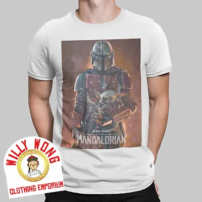Buy Mandalorian T-shirt Din Djarin Mando Sci Fi  Star Wars Fett Yoda Comic Tee Uk 2 • 6.99£