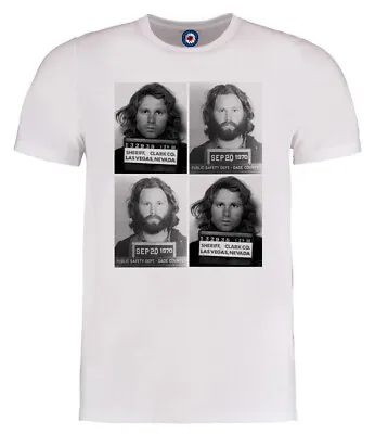 Buy Jim Morrison The Doors Famous Mug Shots T-Shirt - Adult Sizes • 14.99£