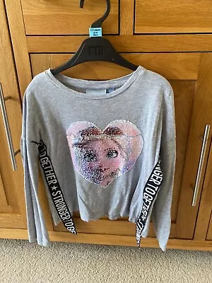 Buy Girls Frozen Tshirt With Changing Face From Desigual Age 3-4 Years • 3.50£