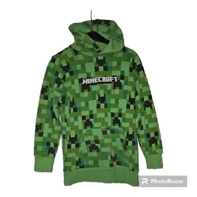Buy OFFICIAL Minecraft Creeper Hoodie 9-10yrs   140cm - GREAT FOR GAMERS • 4.95£