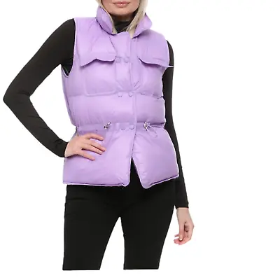 Buy Women Gilet Jacket Waistcoat Ladies Padded Puffer Quilted Short Vests BodyWarmer • 19.99£