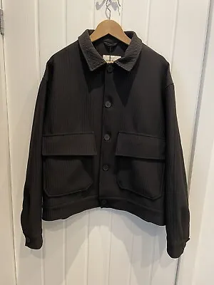 Buy River  Island Black Regular Fit Plisse Smart Jacket (Large) • 19.99£