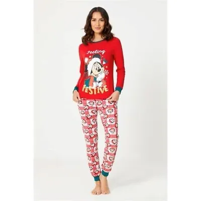 Buy Official Disney Mickey Mouse Christmas Pyjamas Size 12-14 NEW • 19.99£