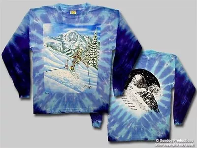 Buy Grateful Dead Powderman Skiing Long Sleeve Size MD- JERRY, BOBBY WEIR, PHIL LESH • 33.73£