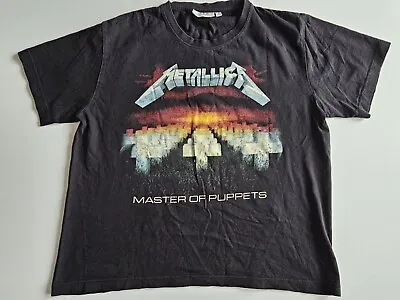 Buy Vintage Metallica Master Of Puppets Black Tshirt Size S - Promo Heavy 170 • 4.99£