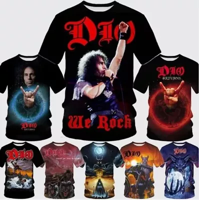 Buy Metal Rock Band Dio Hip Hop 3D Print Women Men Short Sleeve T-shirt Tops Casual • 9.59£