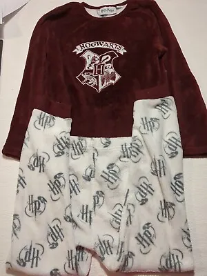 Buy Girls Harry Potter Red Hogwarts Long Winter Pyjamas 7-8 Years 128cm  • 0.99£