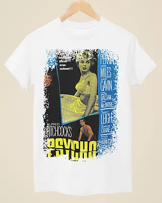 Buy Psycho - Movie Poster Inspired Unisex White T-Shirt • 14.99£