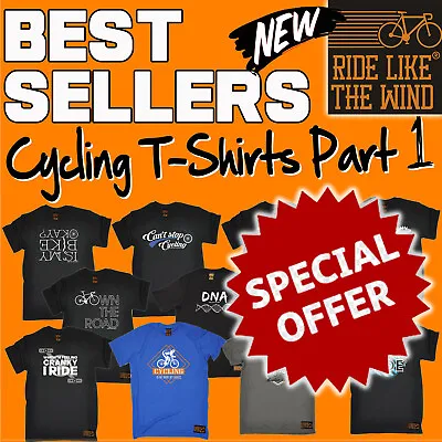 Buy Men's Cycling T Shirts - Clothing Fashion T-Shirt Funny Novelty Cycle Gift Pt 1 • 12.95£