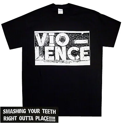 Buy Vio-lence Smashing Your Teeth Shirt S-XXL T-shirt Thrash Metal Band Tshirt Offcl • 20.16£