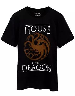 Buy Game Of Thrones House Of The Dragon T-Shirt Mens Adults Logo Black Top • 16.99£