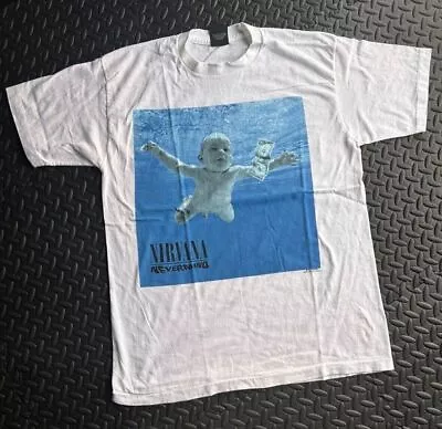 Buy Nirvana Nevermind Kurt Cobain T-Shirt Vintage 1992 Giant Tag XL Unused JAPAN • 152.34£