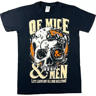 Buy Of Mice And Men T Shirt Small Black Band Tee Graphic T Shirt Summer Music • 22.50£