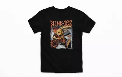 Buy Blink 182 Bunny Rock Band Unisex Music Black Short Sleeve T-Shirt Size Large • 11.99£