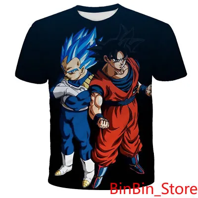 Buy Mens DBS 3D Son Goku Vegeta Long Sleeve Cotton Tops T-shirts Adult Size S-6XL • 15.59£