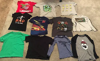 Buy 10 + 1 = 11 T Shirts Size 10 And 12 Blue Green Grey Red Black Selling The Lot • 28.34£