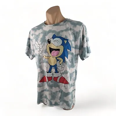 Buy Sega Sonic The Hedgehog Tee Shirt T-Shirt White Blue Official SEGA Merch Size M • 18.73£