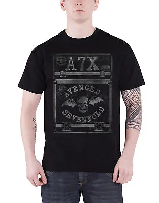 Buy Avenged Sevenfold T Shirt Flightcase Band Logo New Official Mens Black S • 15.95£