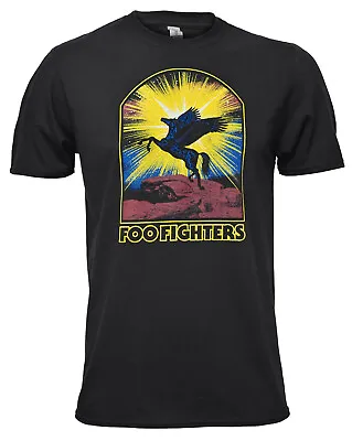 Buy Foo Fighters T Shirt Pegasus Official Dave Grohl Rock Band Logo Black S-2XL New • 13.95£