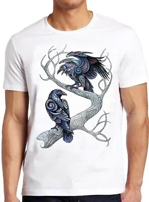 Buy Hugin And Munin Ravens Norse Mythology Viking God Odin Gift Tee T Shirt C563 • 6.70£