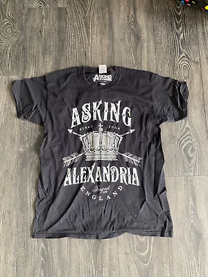 Buy Asking Alexandria Band T Shirt Black Size L Unisex • 10£