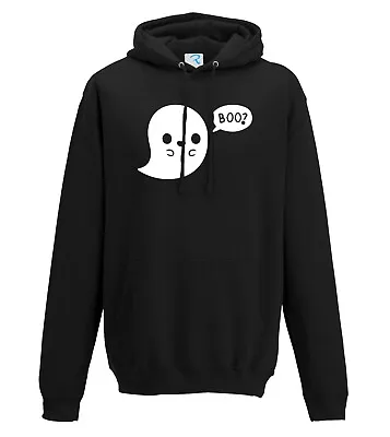 Buy Halloween Ghost Cute Boo Hoodie Hooded Jumper Novelty Gift Adults & Kids Sizes • 23.99£